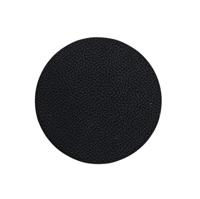 Cookinglife Onderzetters - Vegan leer - Zwart - ø 10 cm - 6 Stuks - thumbnail