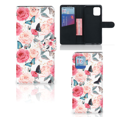 OPPO Find X3 Pro Hoesje Butterfly Roses OPPO Find X3 Pro Hoesje Butterfly Roses
