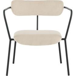 Nohr Fauteuil 'Traver' Velvet, kleur Beige