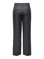 Only Onlhattie-lana Hw W Mel Pant Tlr Noos Broek Dark Grey Melange - thumbnail
