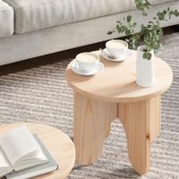 Koffietafel Set 2 pcs Naturel 39.5 x 39.5 x 30 cm - thumbnail
