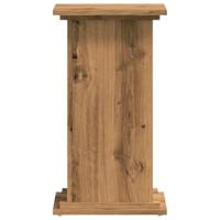 VidaXL Plantenstandaard 33x33x60 cm bewerkt hout artisanaal eiken - thumbnail