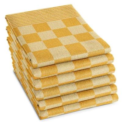 6x DDDDD theedoek barbecue 65x65 cm ochre
