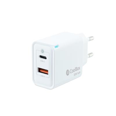 Oplader CoolBox COO-CUP-30CA Wit