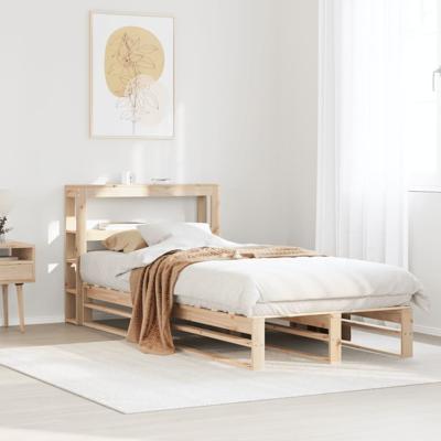 Bedframe zonder matras massief grenenhout 140x190 cm