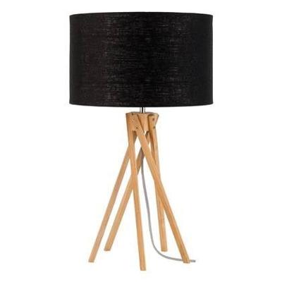Good&Mojo Tafellamp 'Kilimanjaro' Bamboe en Eco linnen, kleur Zwart Good&Mojo Tafellamp 'Kilimanjaro' Bamboe en Eco linnen, kleur Zwart