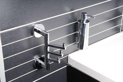 Drievoudige Handdoekhaak Sapho X-Round Draaibaar 10x19 cm Chroom Drievoudige Handdoekhaak Sapho X-Round Draaibaar 10x19 cm Chroom