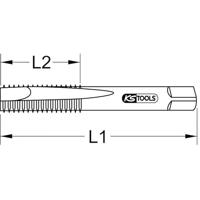 KS Tools 3310220 Handtapset Metrisch M22 x 2.5 Rechtslopend Staal 1 stuk(s) - thumbnail