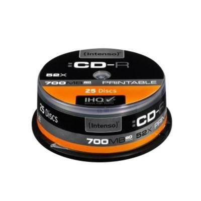 Intenso 1801124 CD-R 80 disc 700 MB 25 stuk(s) Spindel Bedrukbaar