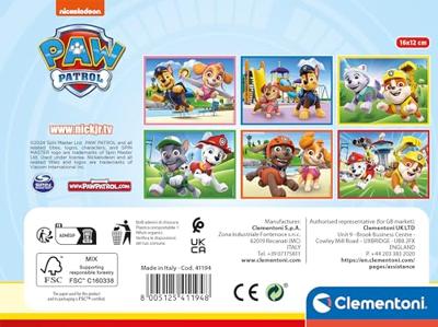 Clementoni blokpuzzel paw patrol, 12st. - thumbnail