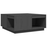 Salontafel 80x81x36,5 cm massief grenenhout grijs - thumbnail