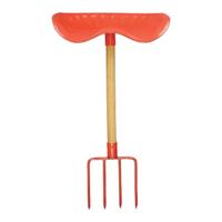 Esschert Design tractorstoel riek 44,3 x 77 cm hout/staal rood - thumbnail