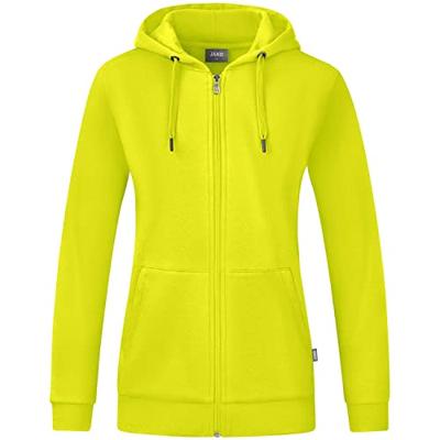 JAKO C6820D Jas Met Kap Organic Dames - Lime - 36