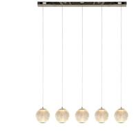 Searchlight 5-lichts hanglampAllure chroom rechthoekig - 51485-5CC - thumbnail