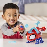 Spidey's Team Helicopter, 7,5 cm figuur en voertuig met projectiel, Marvel Spidey and His Amazing Friends, geschikt voor kinderen vanaf 3 jaar. - thumbnail