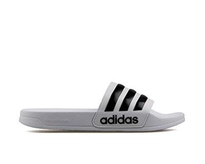 Badslippers Cloudfoam Adilette Wit Zwart