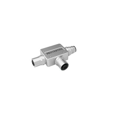 Provertha 42-500017 Sensor/actuator verdeler en adapter M12 Aantal polen (sensoren): 5 Adapter, T-vorm 1 stuk(s)