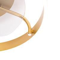 QAZQA Plafondventilator messing incl. LED met afstandsbediening - - thumbnail