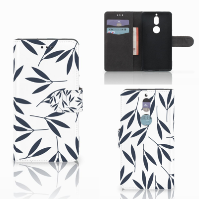 Nokia 7 Hoesje Leaves Blue Nokia 7 Hoesje Leaves Blue
