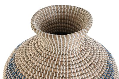 Vaas DKD Home Decor Blauw Natuurlijk Mediterrane 35 x 35 x 50 cm
