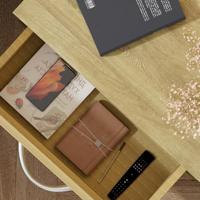 Monzana Bureaustoel - draaistoel - kruk - met - gestoffeerde - zitting - in - zwart - thumbnail