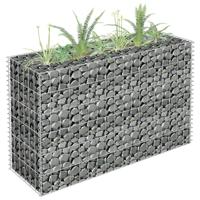 VidaXL Gabion plantenbak verhoogd 90x30x60 cm gegalvaniseerd staal - thumbnail