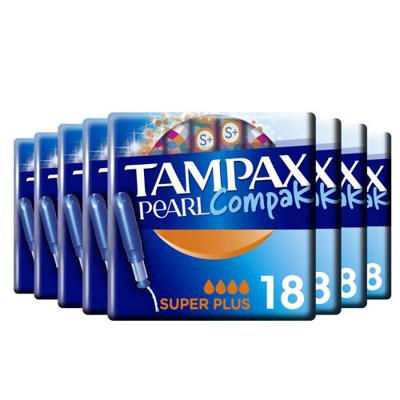 Tampax Pearl Compak Super Plus 18