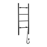 Elektrische Handdoekradiator Sapho Karbo 40x112 cm Zwart - thumbnail