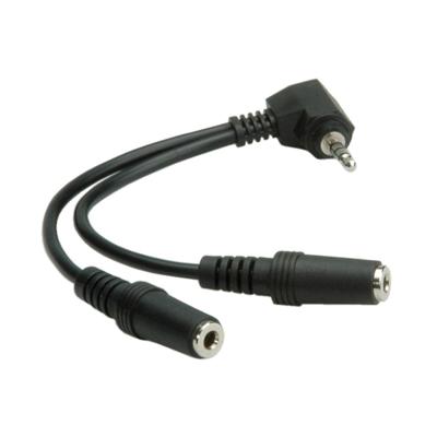ROLINE 11094441 adapter, 4-polig (microfoon met luidspreker), 3,5 mm zwart