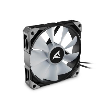 Sharkoon rebel f50 pwm rgb case fan (zwart, 120 x 120 x 25 mm)