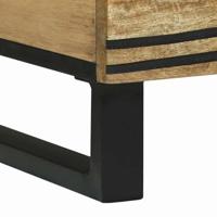 Salontafel Bruin en zwart 80 x 50 x 40 cm - thumbnail