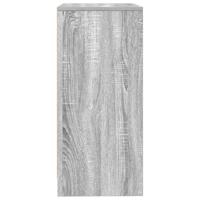 Dressoir 57x34x76 cm bewerkt hout grijs sonoma eikenkleurig - thumbnail