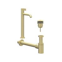 IVY Fonteinset - opbouw - verhoogd - always open plug - Geborsteld mat goud PVD 6901474 - thumbnail
