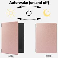 Lunso Kobo Aura H20 Edition 2 hoes (6.8 inch) - sleepcover - Rose Goud - thumbnail