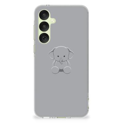 Samsung Galaxy A35 Telefoonhoesje met Naam Grijs Baby Olifant Samsung Galaxy A35 Telefoonhoesje met Naam Grijs Baby Olifant