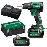 HiKOKI accu boor-/schroefmachine - DS18DEWFZ - 18V - 2x5.0 Ah accu en lader - in koffer - thumbnail
