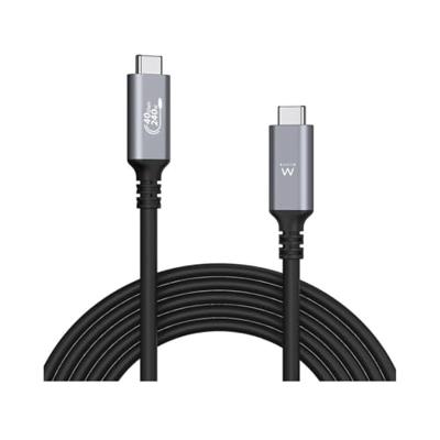 USB-C-kabel Ewent EC1070 Zwart 1 m