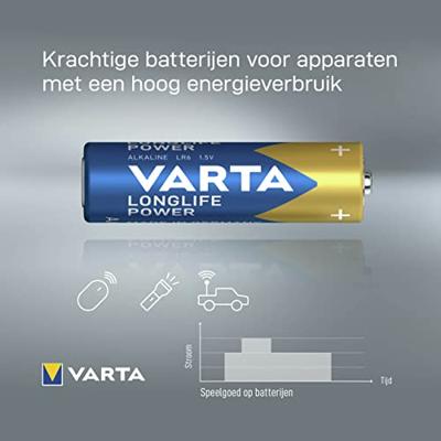 10 Varta Longlife Power AA Batterijen - thumbnail