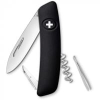 Swiza zakmes box D01 95 x 27 mm RVS zilver/zwart - thumbnail