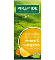 Piramide Groene Thee Citroen En Honing Bio (20st) - thumbnail