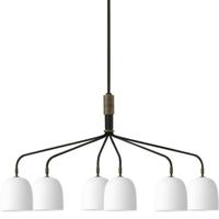 Gubi Howard Kroonluchter - 6 Arm - Wit - thumbnail