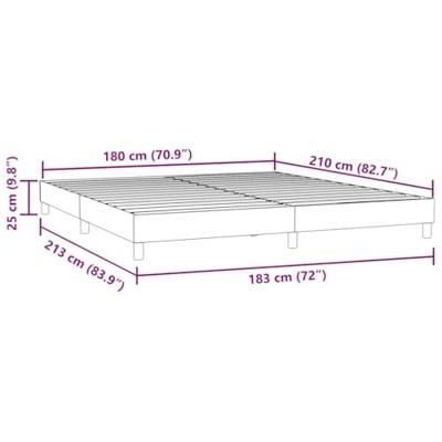 Bedframe zonder matras 180x210 cm fluweel zwart Bedframe zonder matras 180x210 cm fluweel zwart