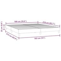 Bedframe zonder matras 180x210 cm fluweel lichtgrijs - thumbnail