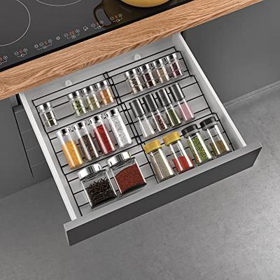 Metaltex Verschuifbaar Kruidenrek 26-51 cm Zwart/Metaal