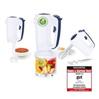 EMERIO HMS-113257.2 Handmixer 300 W Wit, Blauw - thumbnail