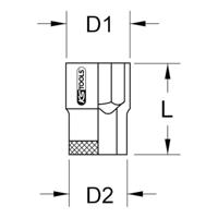 KS Tools 9631205 9631205 Verwisselbare kop 7 mm - thumbnail