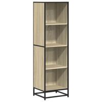 Boekenkast 40x35x139 cm bewerkt hout sonoma eikenkleurig - thumbnail