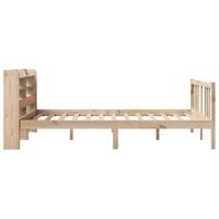Bedframe met hoofdbord massief grenenhout 120x200 cm - thumbnail