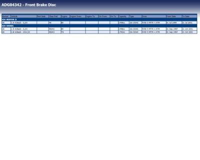 Remschijf voor ADG04342
