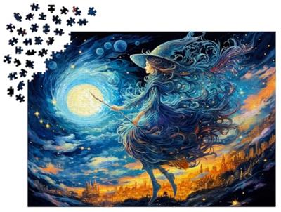 Witch's Night Out Puzzel 1000 Stukjes Witch's Night Out Puzzel 1000 Stukjes